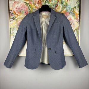 💼 Banana Republic Women’s Classic Blazer – Size 0 – Blue Gray